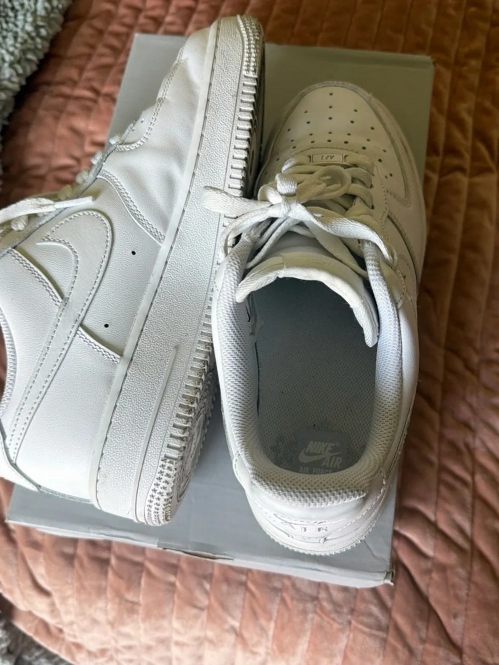 Nike White Low-Top Leather Sneakers